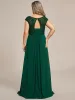Plus Size Empire Waist Lace Bodice Evening Dress sold by Ever Pretty