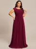 Plus Size Empire Waist Lace Bodice Evening Dress sold by Ever Pretty