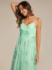 ever EMMIE|Floral Printed Empire Waist Spaghetti Strap Formal Evening Dress with V-Neck sold by Ever Pretty