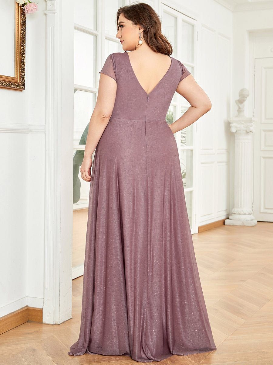 Plus Size Pleated Cap Sleeve Sweetheart Mother of the Bride Dress sold by Ever Pretty product image thumbnail 2