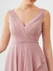 Custom Size Chiffon Ruffled Hem Front Slit Sleeveless Bridesmaid Dress sold by Ever Pretty