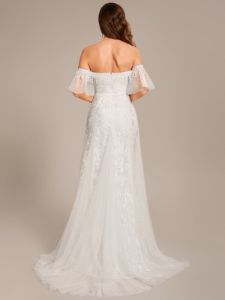Custom Size Off Shoulder Bodycon Mermaid Lace Wedding Dress sold by Ever Pretty