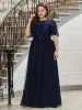 pretty SAPHIR|Plus Size Sequin Bodice Long Formal Evening Dresses sold by Ever Pretty