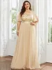pretty SAPHIR|Plus Size Sequin Bodice Long Formal Evening Dresses sold by Ever Pretty