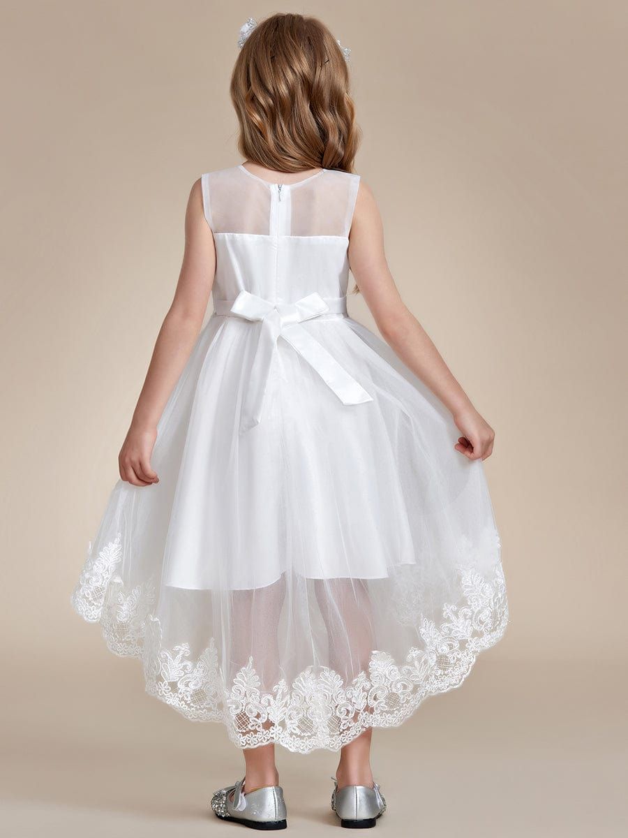 Stylish Lace High Low A-line Flower Girl Dress with Sleeveless sold by Ever Pretty product image thumbnail 2