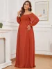 Off-Shoulder Sheer Lace Long Sleeve Maternity Dress sold by Ever Pretty