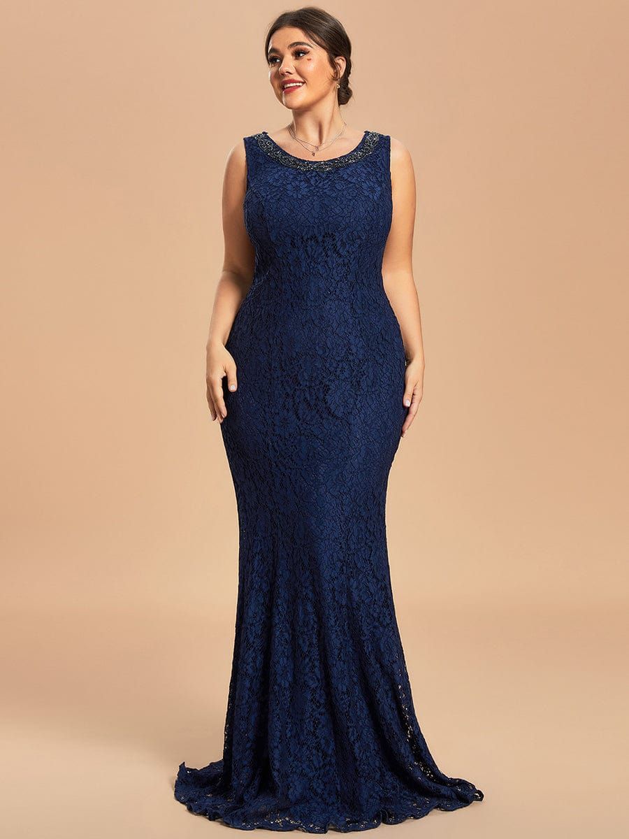 Custom Size Lace Mermaid Dress Chiffon Jacket Two-Piece Set Mother Dress sold by Ever Pretty product image thumbnail 2