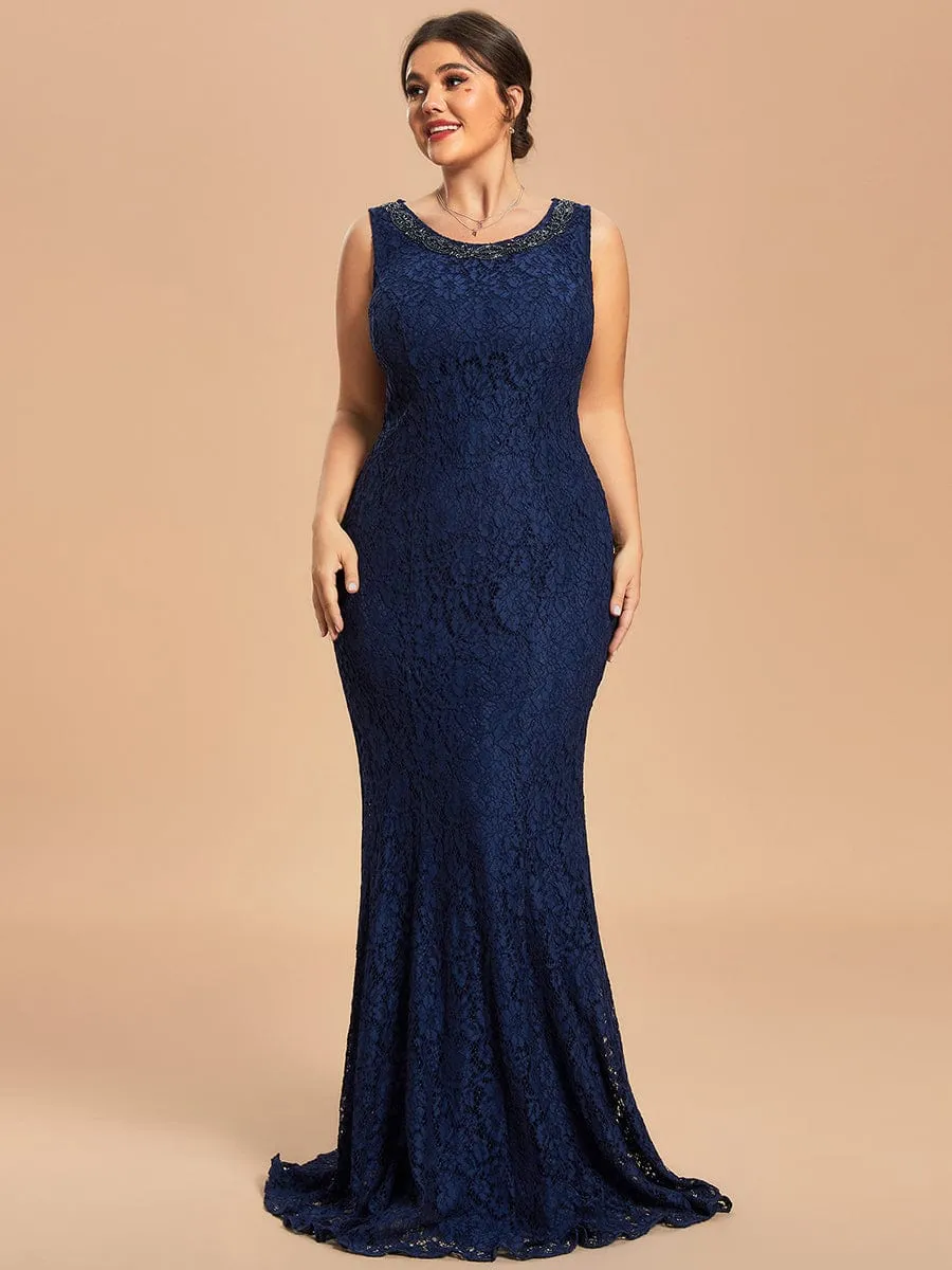 Custom Size Lace Mermaid Chiffon Jacket Two-Piece Set Mother Dress sold by Ever Pretty product image thumbnail 2