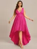Plus Size Elegant High-Low Sleeveless Empire Waist Bridesmaid Dress sold by Ever Pretty