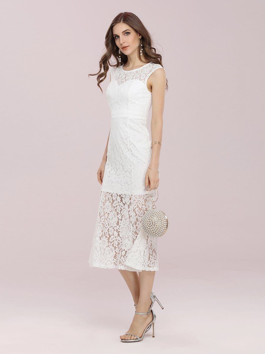 Gorgeous Round Neck Sleeveless Lace Party Dress sold by Ever Pretty product image thumbnail 4