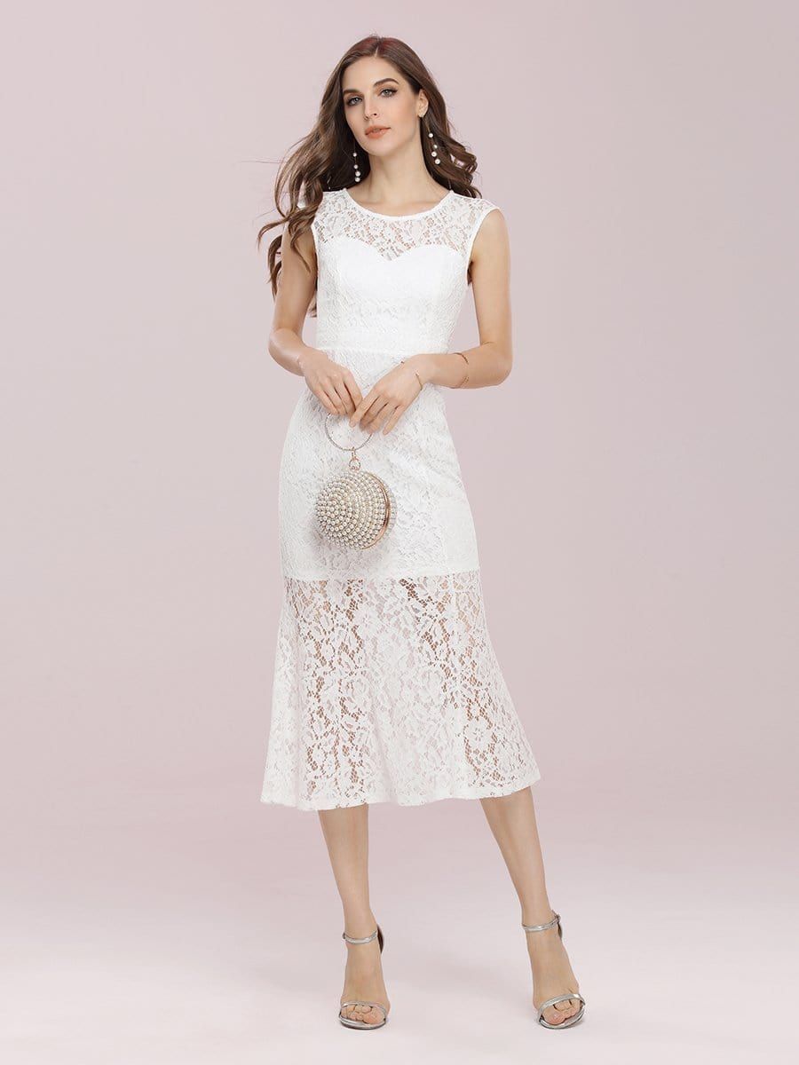 Gorgeous Round Neck Sleeveless Lace Party Dress sold by Ever Pretty product image thumbnail 5