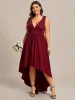 Plus Size Elegant High-Low Sleeveless Empire Waist Bridesmaid Dress sold by Ever Pretty