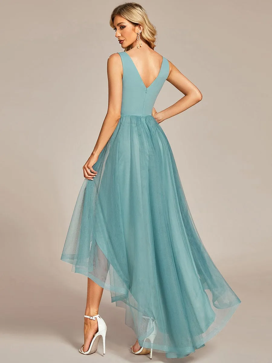 Sleeveless Tulle High Low Prom Dress with Waist Chain sold by Ever Pretty product image thumbnail 2