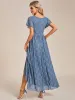 ever ELISE|Pleated V-Neck Lace Formal Evening Dress sold by Ever Pretty