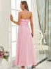 Ruffled Halter A-Line Bridesmaid Dress sold by Ever Pretty
