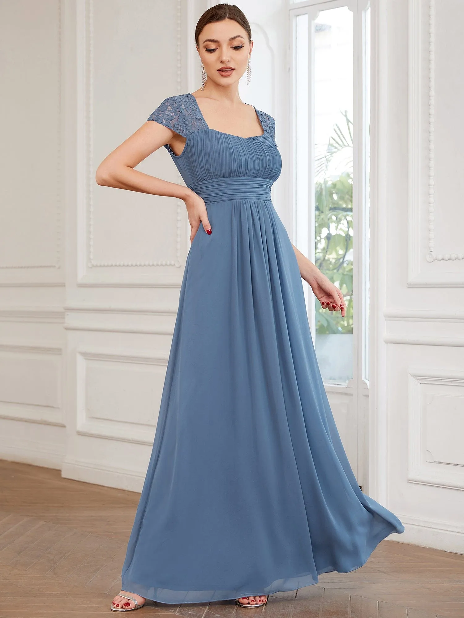 Chiffon Ruched Sweetheart A-Line Bridesmaid Dress sold by Ever Pretty product image thumbnail 4