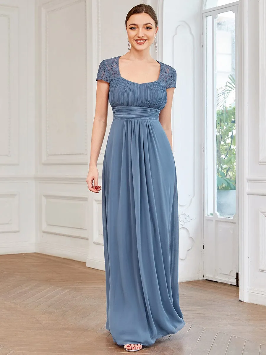 Chiffon Ruched Sweetheart A-Line Bridesmaid Dress sold by Ever Pretty