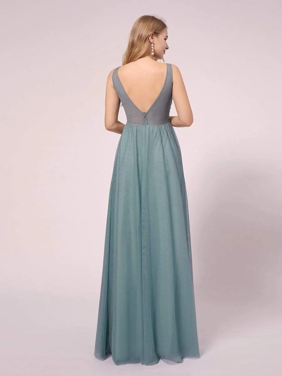 Double V-neck Lace Applique Bodice Maxi Maternity Dress sold by Ever Pretty product image thumbnail 3