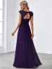 Maxi Lace Cap Sleeve Long Formal Evening Dress sold by Ever Pretty