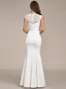 MARSEILLE'S BRIDE|Simple Cap Sleeve Sweetheart Mermaid Style Wedding Dress sold by Ever Pretty