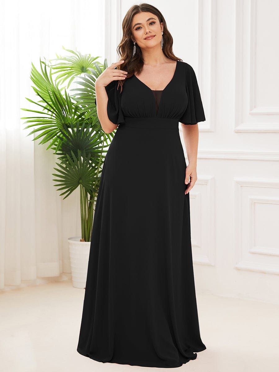 Plus Size Chiffon Empire Waist Mother of the Bride Dress sold by Ever Pretty product image thumbnail 4
