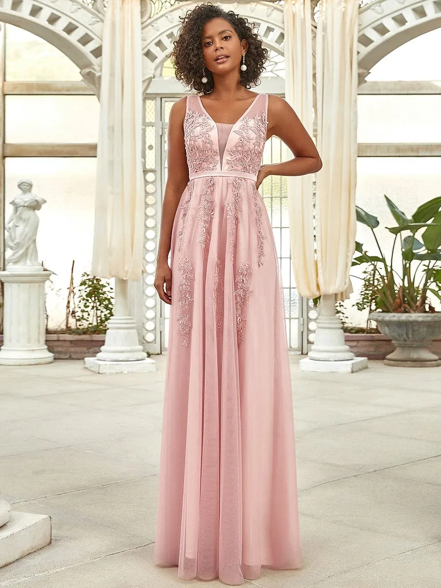Maxi Long Elegant Ethereal Tulle Evening Dress sold by Ever Pretty product image thumbnail 4