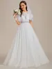 PERESIA'S BRIDE|Sleeveless See-Through Round Neckline Lace Embroidery Wedding Dress sold by Ever Pretty