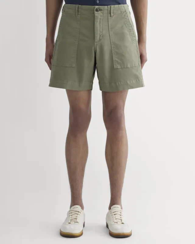 The Canvas Relaxed Short | Lichen Green sold by Everlane