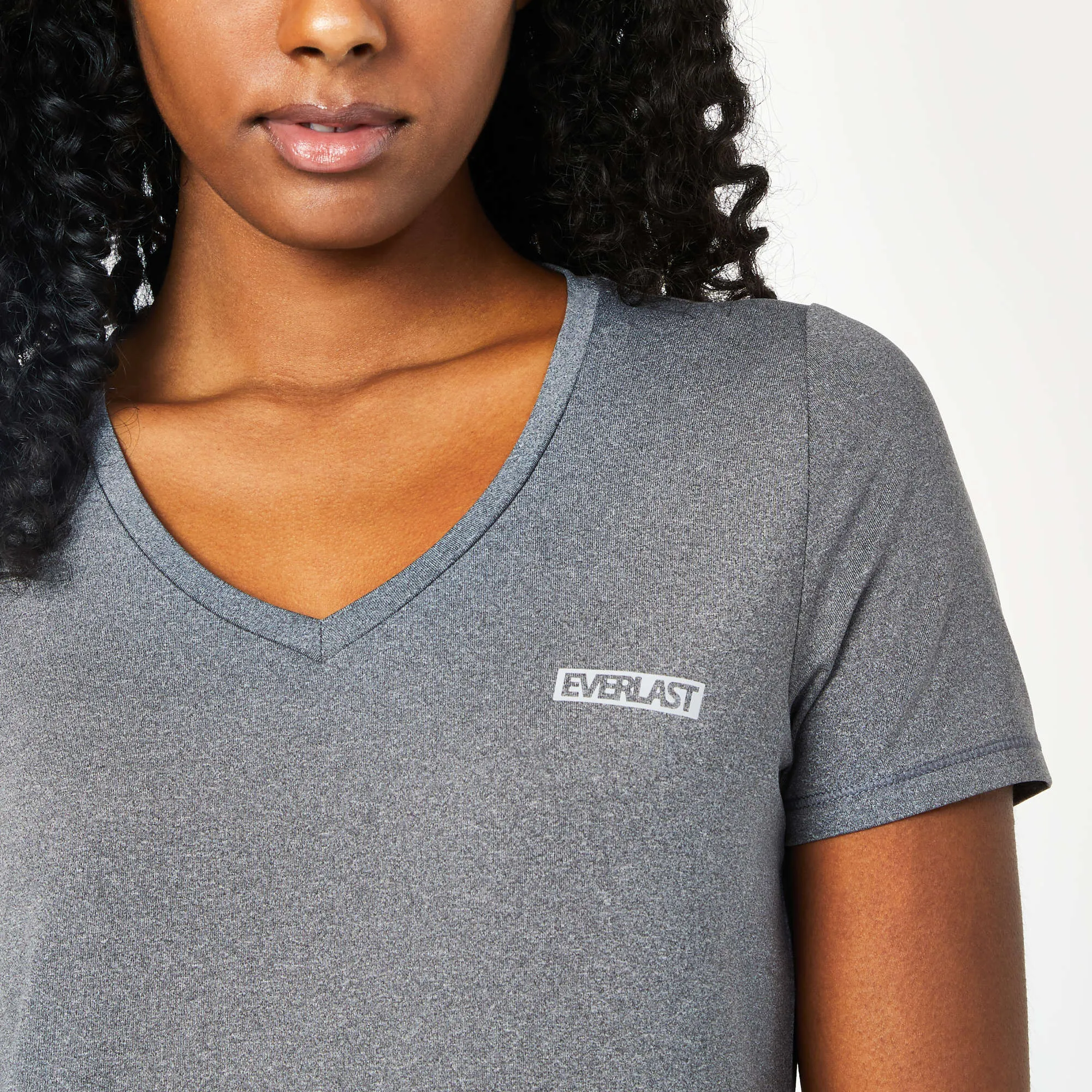Women's V-Neck Mesh Tee sold by Everlast product image thumbnail 3
