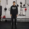 EVERLAST Mens Iconic Maximized Logo Sweat Hoodie - Black sold by Everlast
