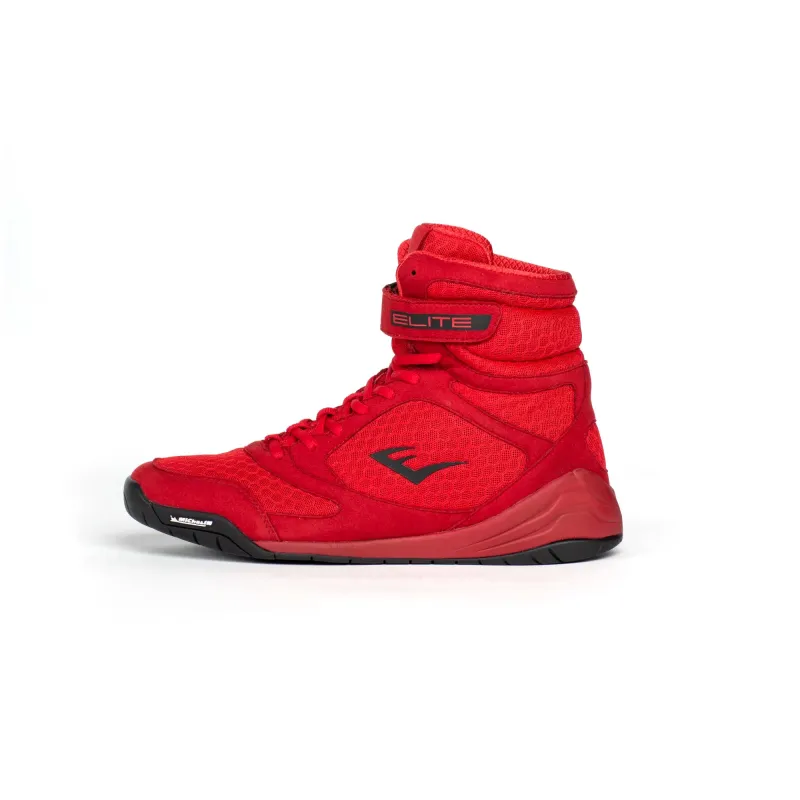 Elite 2 Boxing Shoes - Red/Black made by Everlast