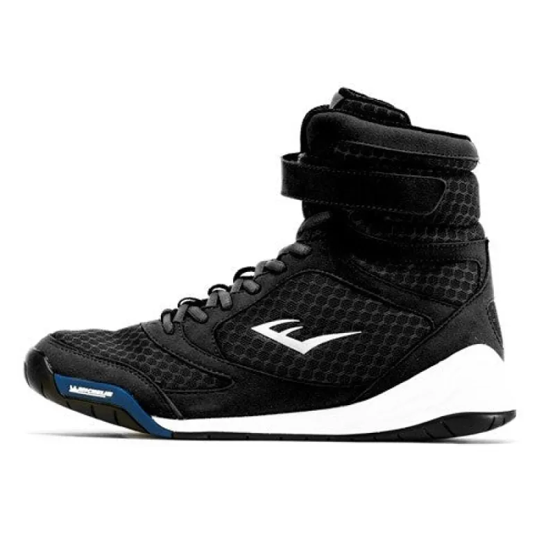 Elite Black High Top Boxing Shoes sold by Everlast