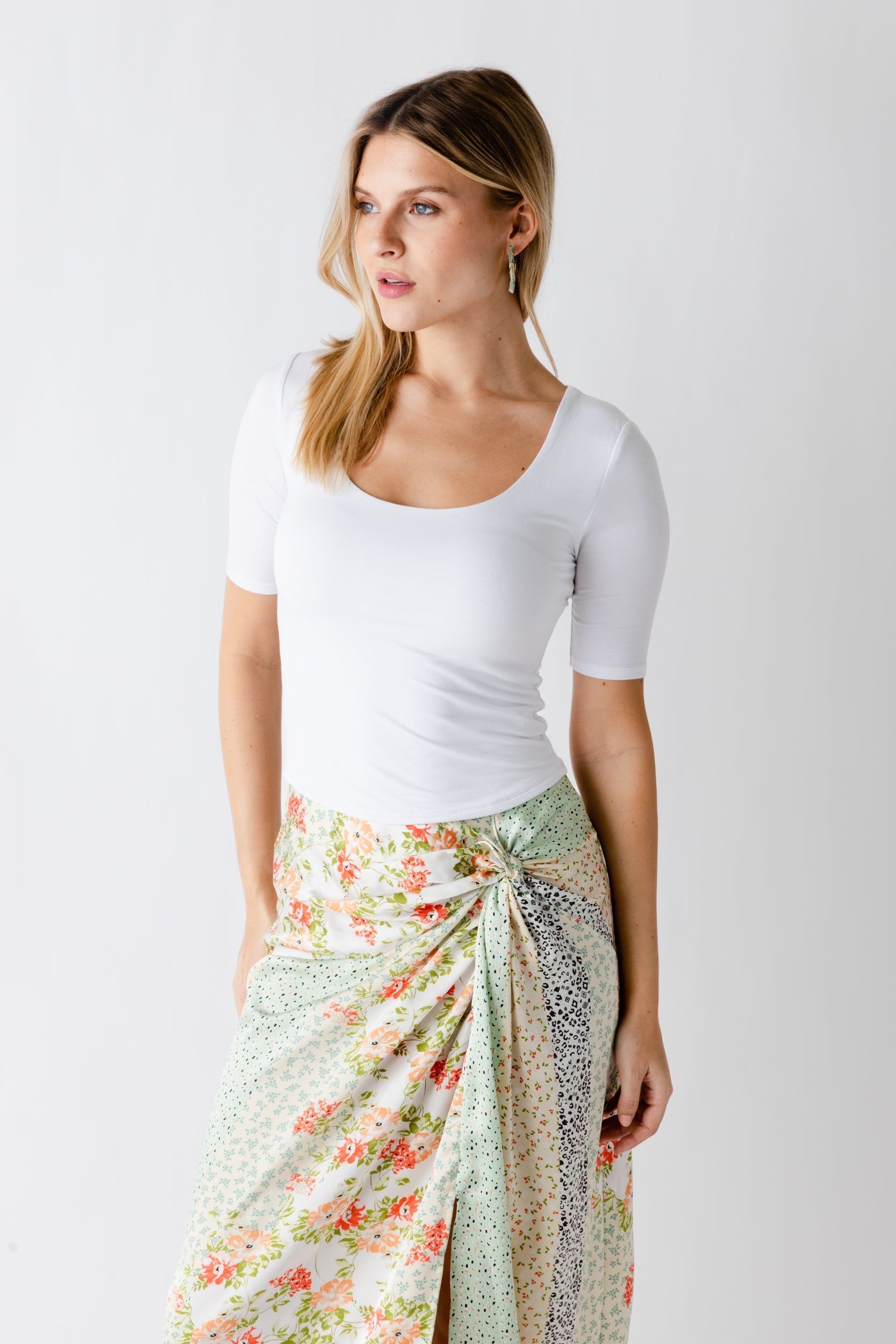 SALE - Hazel Scoop Neck Tee sold by fab'rik product image thumbnail 2