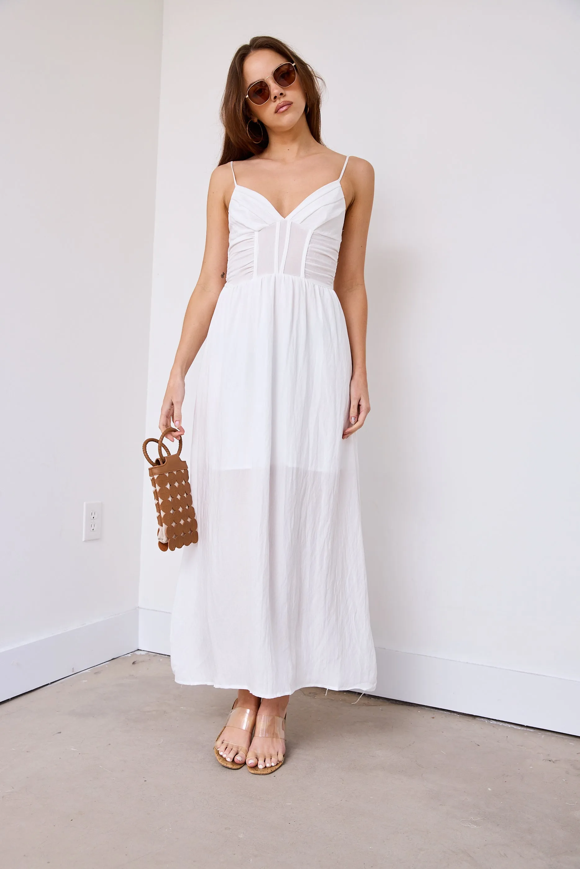 Lucia Bustier Style Maxi Dress sold by fab'rik