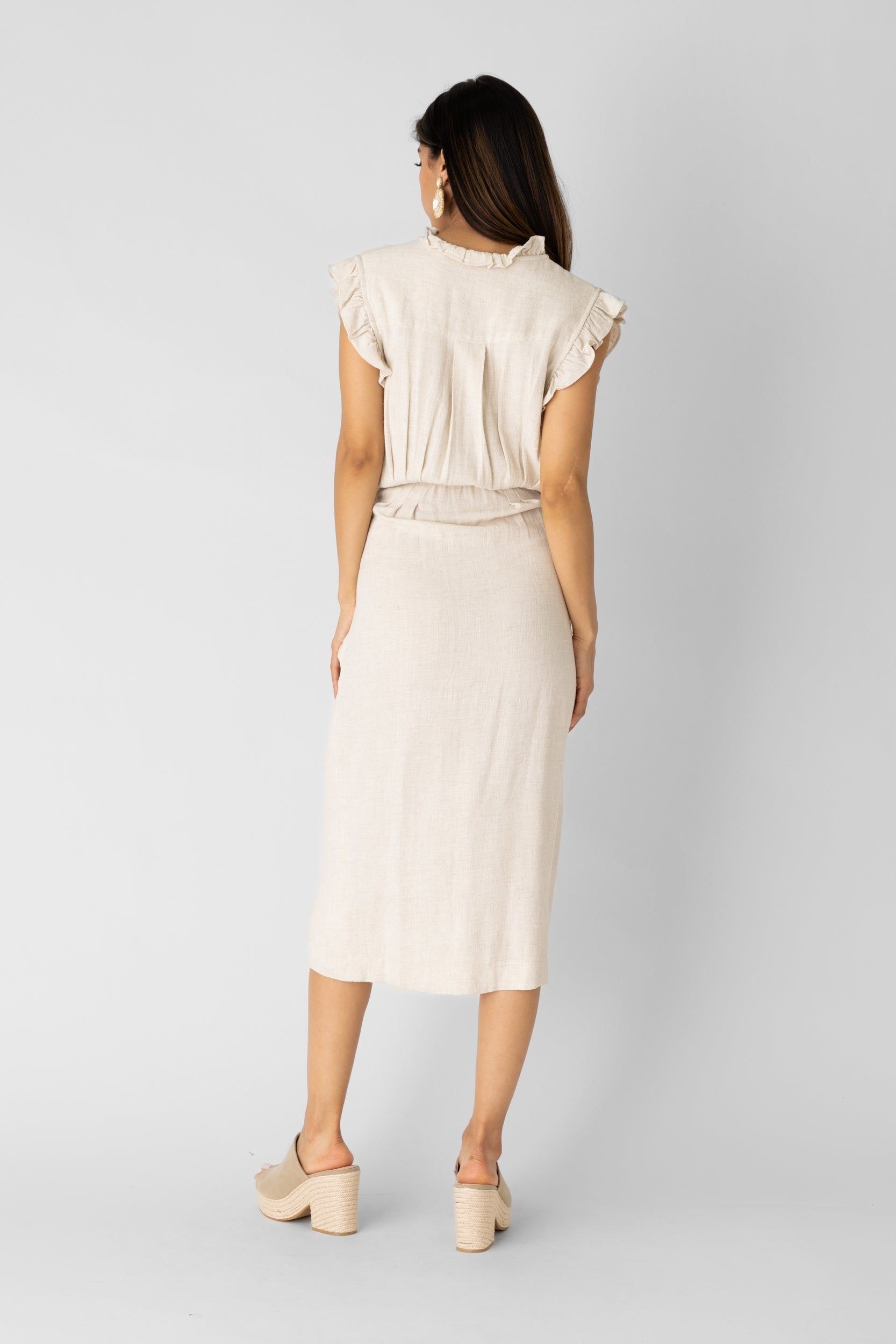 SALE - Mae Tie Wrap Midi Dress sold by fab'rik product image thumbnail 3