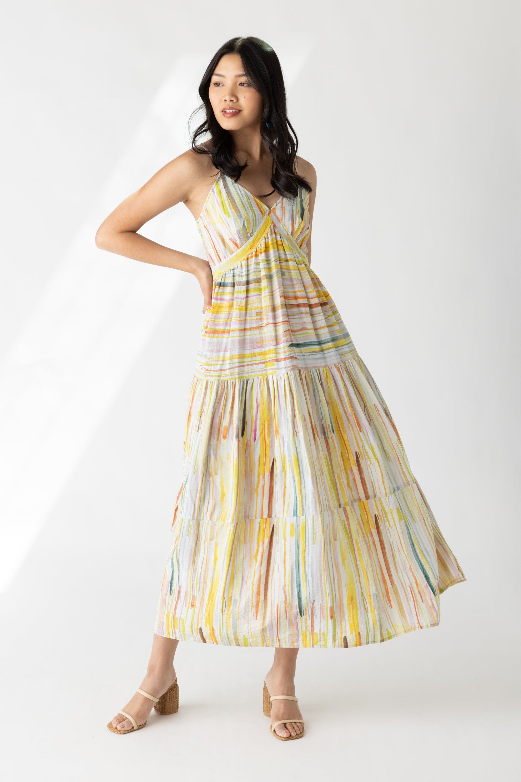 SALE - Dolly Striped Maxi Dress sold by fab'rik
