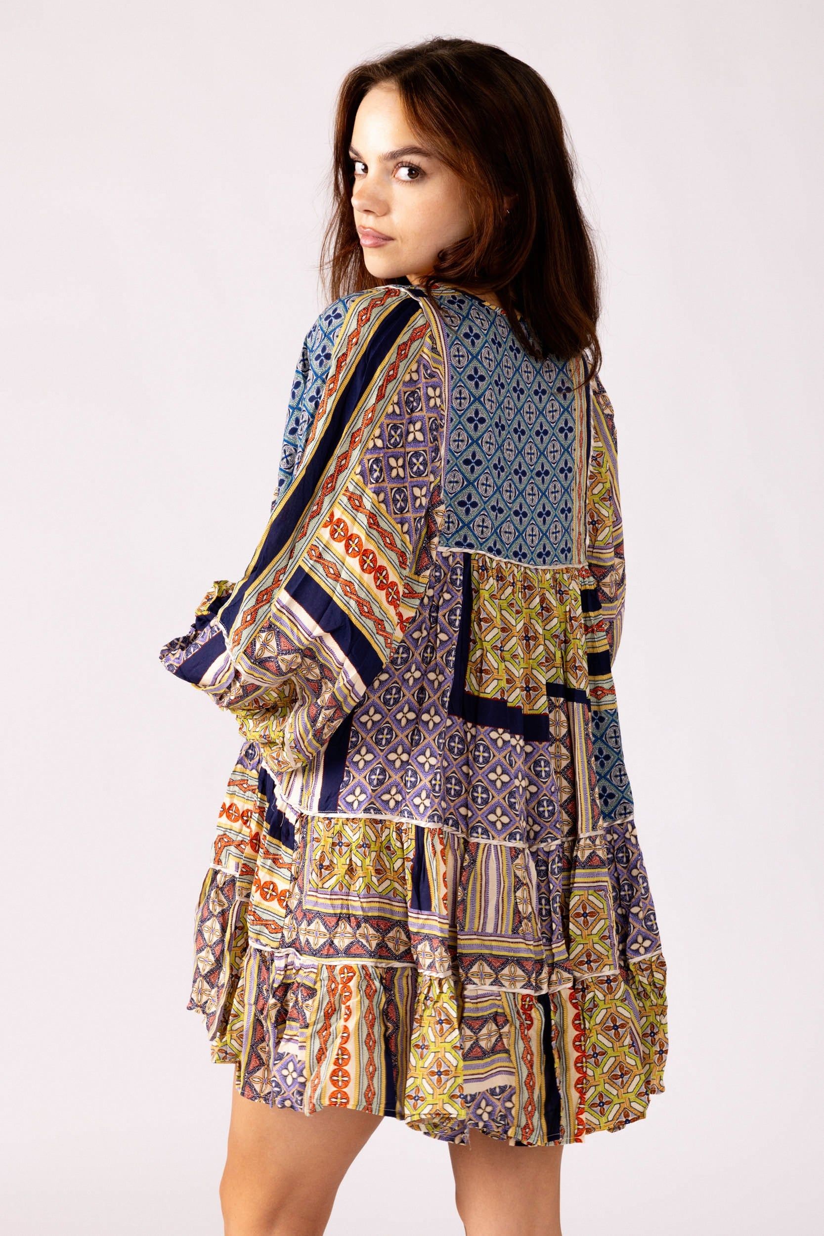 Sally Abstract Print Mini Dress sold by fab'rik product image thumbnail 2