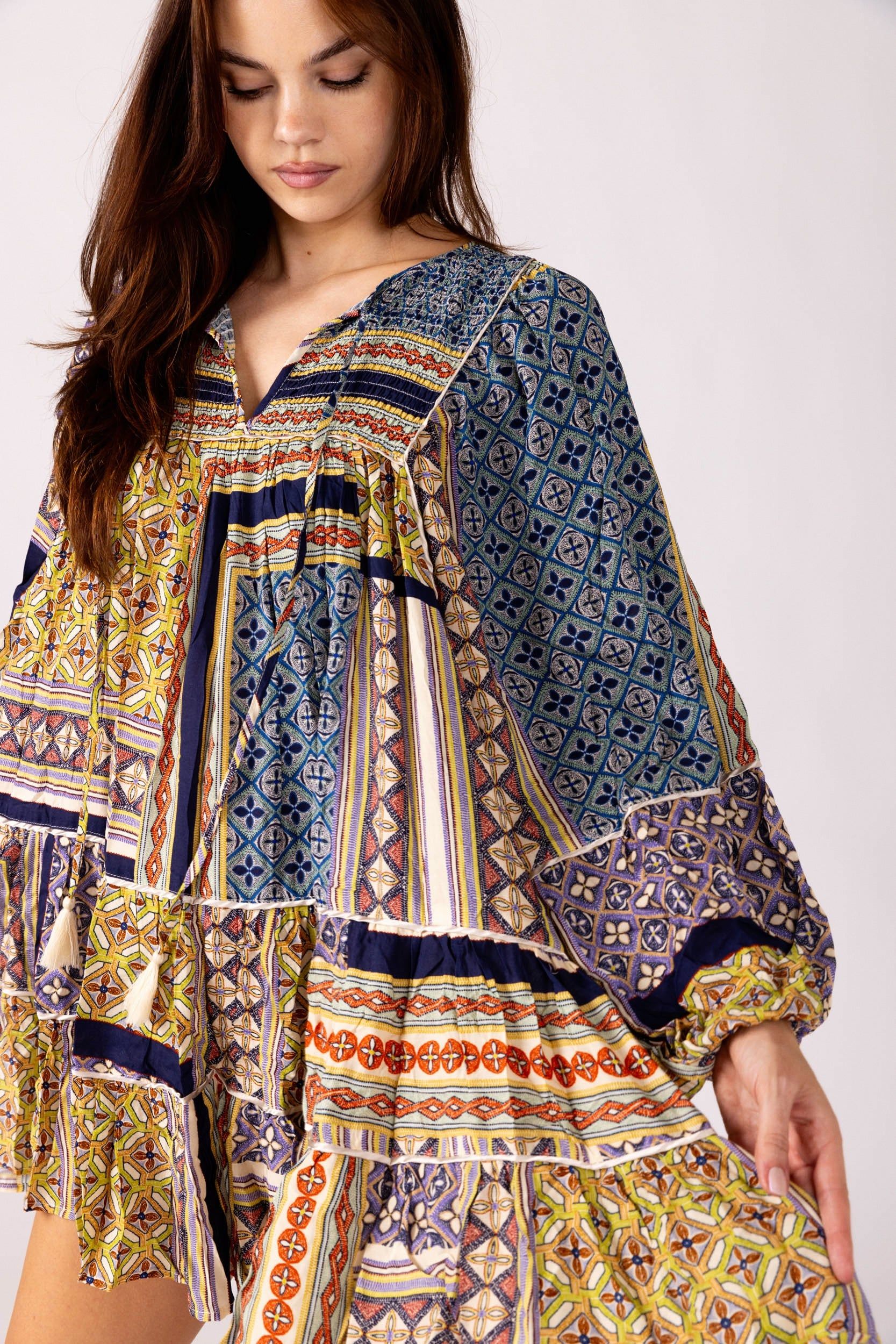 Sally Abstract Print Mini Dress sold by fab'rik product image thumbnail 4