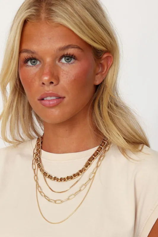Leyton Leather Wrapped Chain Layer Choker sold by fab'rik