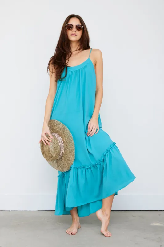 SALE - Ali Ruffle Cami Maxi Dress sold by fab'rik