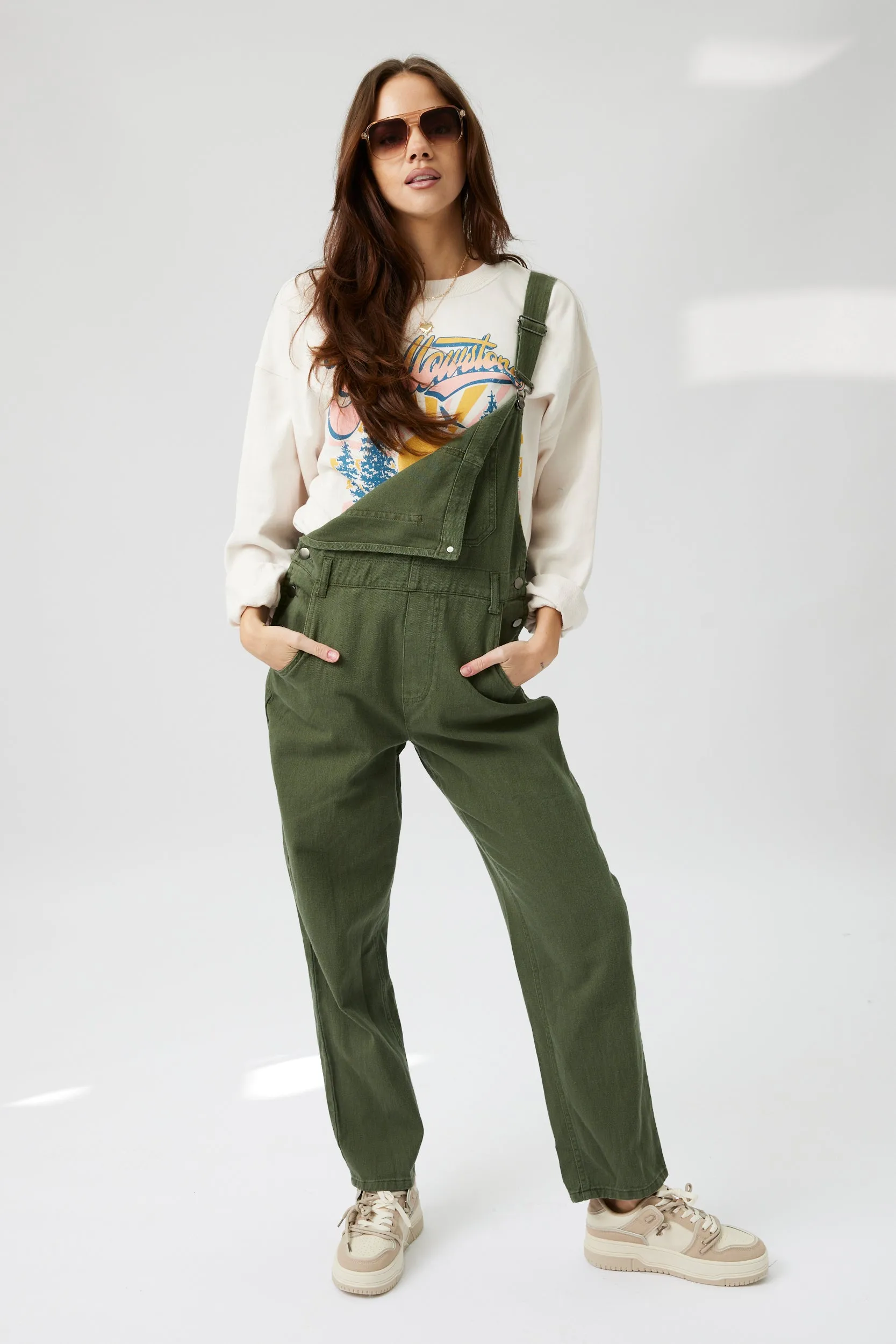 SALE - Crosby Deep Pocket Detail Denim Overall Jumpsuit sold by fab'rik