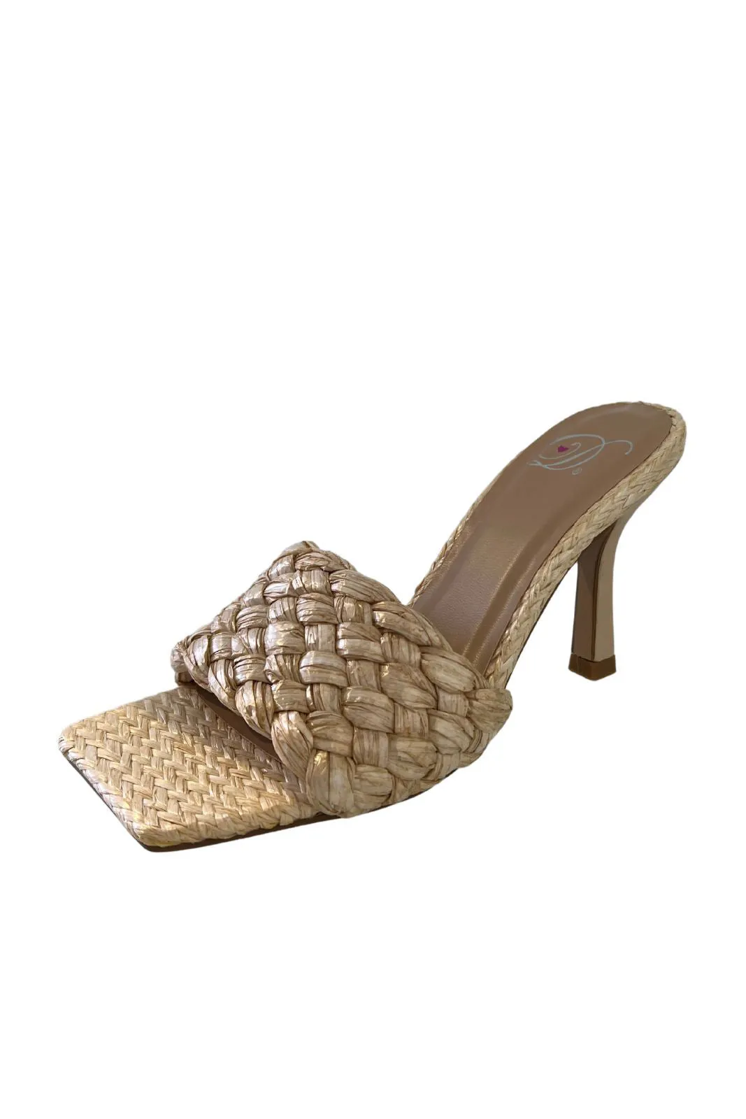 SALE - Whitney Woven Raffia Heel sold by fab'rik product image thumbnail 3