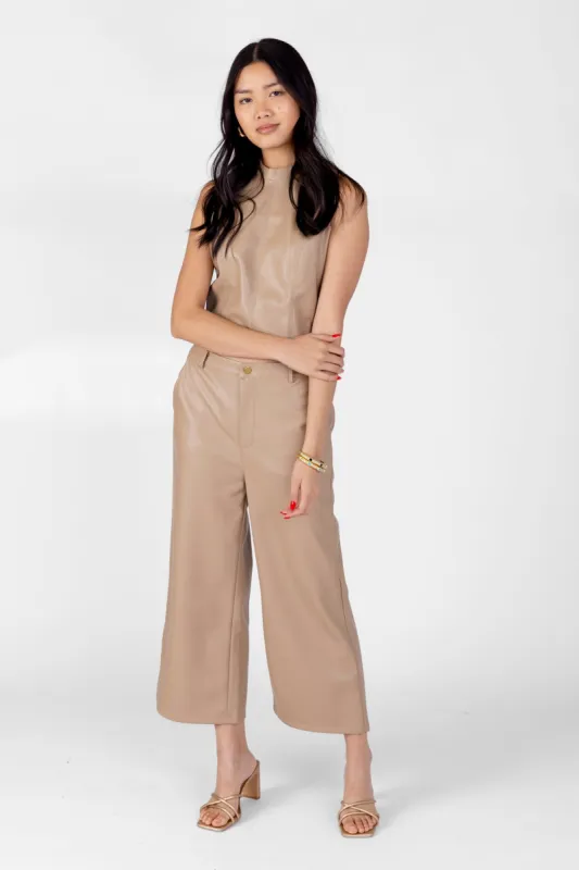 SALE - Kairi Vegan Leather Top sold by fab'rik