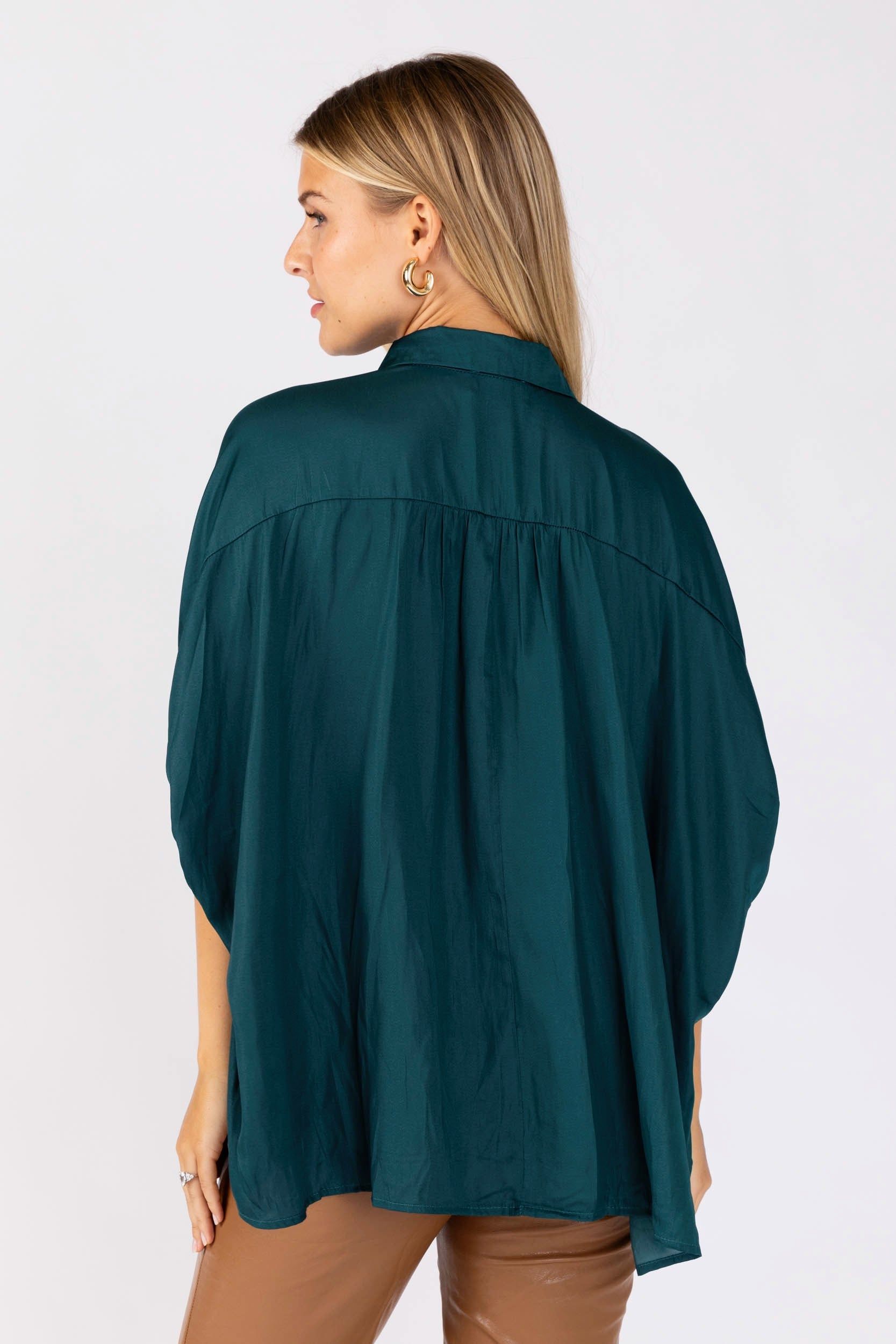 Jessie Boxy Satin Button Down Top sold by fab'rik product image thumbnail 4
