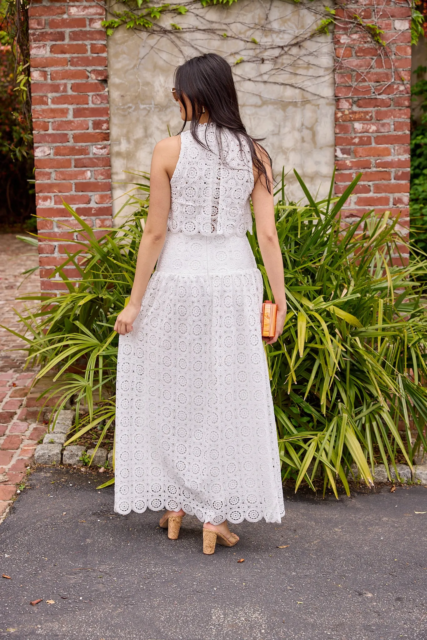 Celeste Scalloped Lace Maxi Dress sold by fab'rik product image thumbnail 4