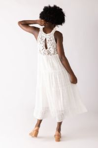 SALE - Iris Crochet Detail Maxi Dress sold by fab'rik