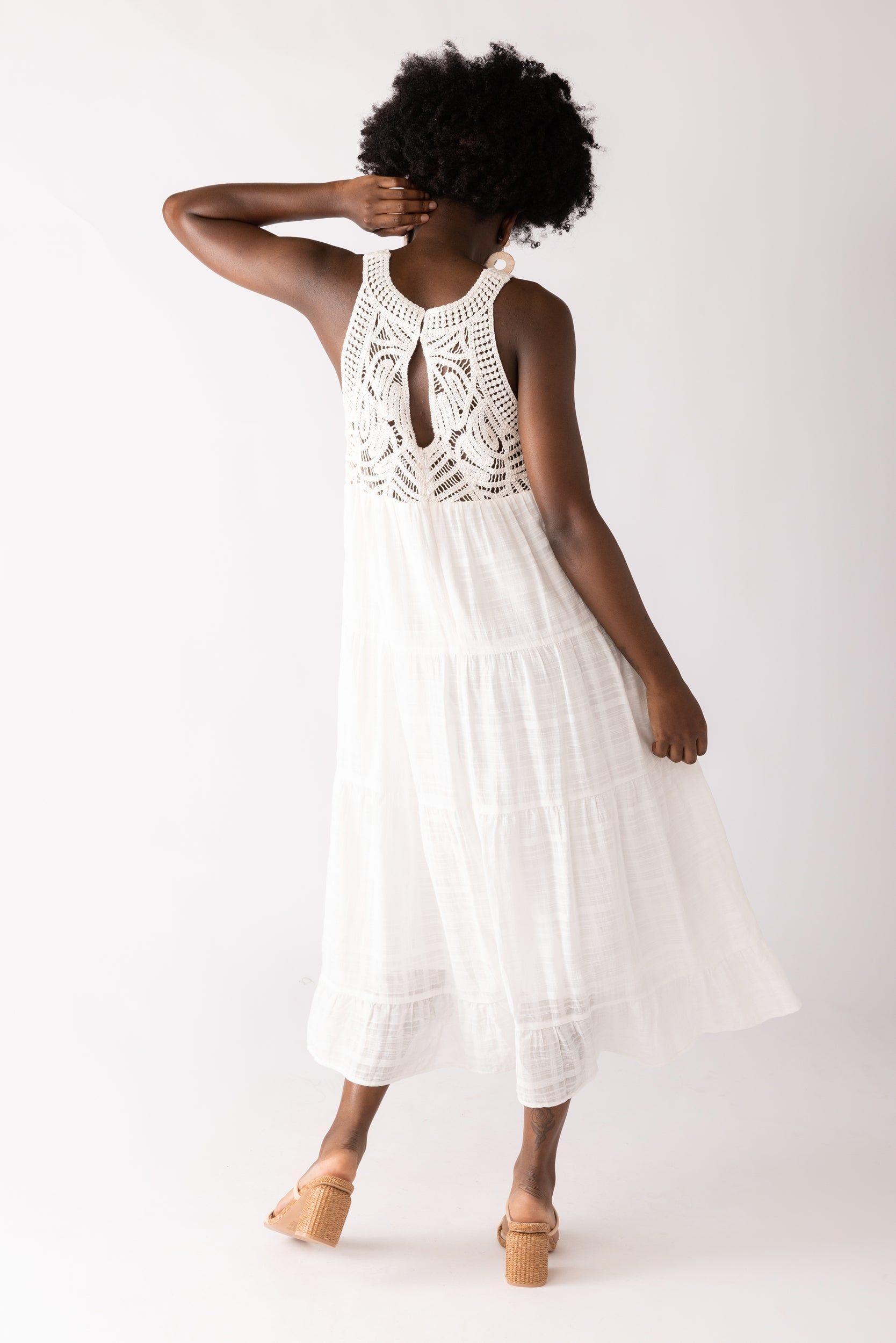 SALE - Iris Crochet Detail Maxi Dress sold by fab'rik product image thumbnail 4