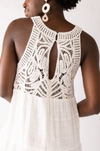 SALE - Iris Crochet Detail Maxi Dress sold by fab'rik