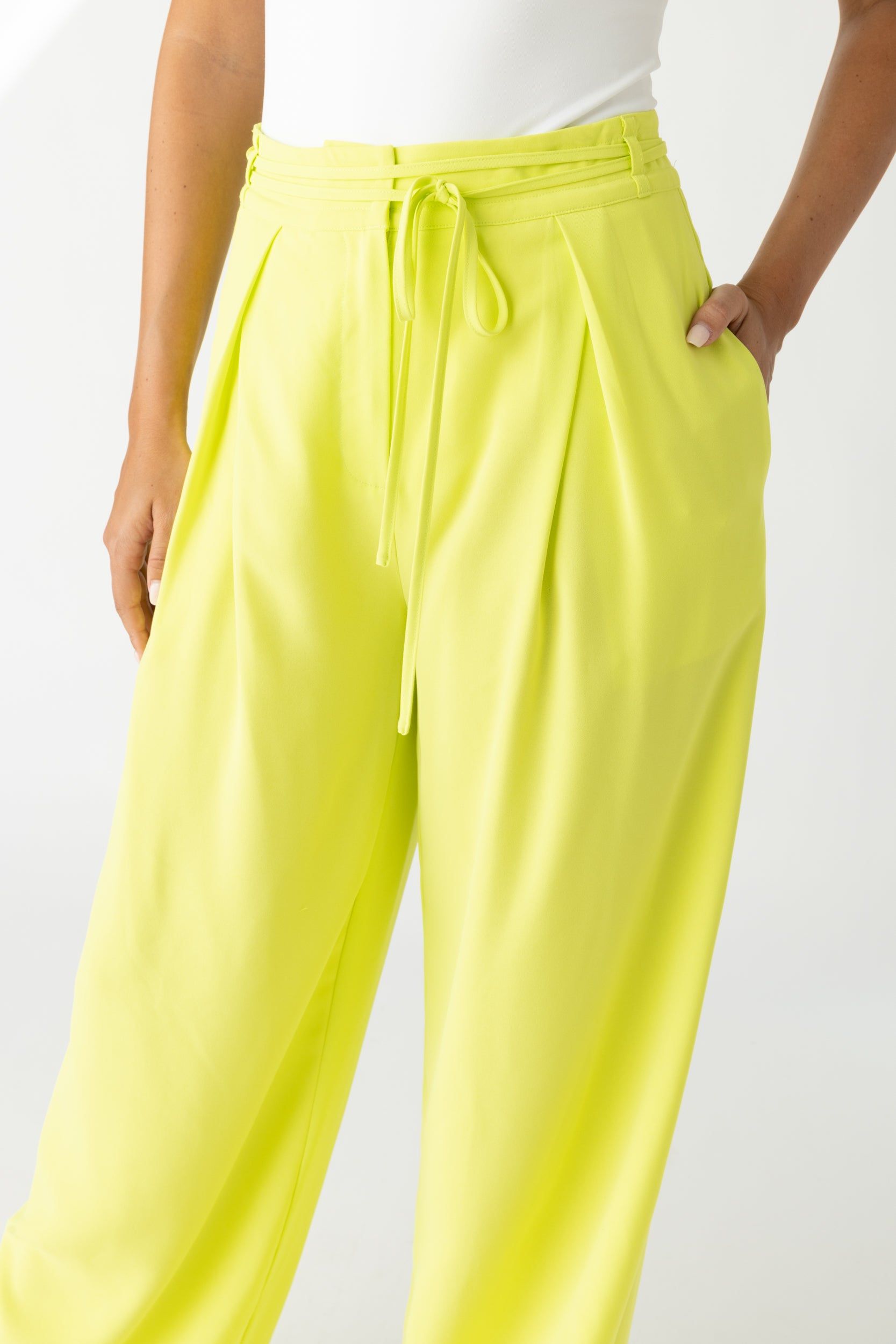 Jordan Tie Front Wide Leg Pant sold by fab'rik product image thumbnail 3