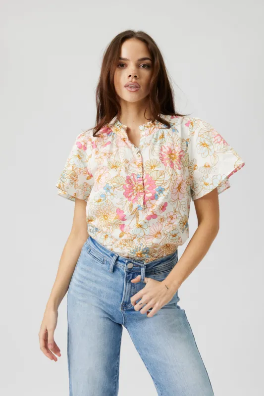 SALE - Macie Floral Top sold by fab'rik
